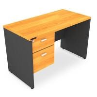 ราคา โต๊ะทำงาน 2 ลิ้นชัก โม-เทค 2D1320 สีเชอร์รี่สลับเทาเข้ม (YA02755)