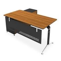 ราคา โต๊ะทำงานผู้บริหารพร้อมตู้ข้างต่อขวา ไฮบริด้า HB-EXDR07-2016 (YA03227)