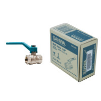 ราคา บอลวาล์วซันวา SANWA ขนาด 1/2 (สี่หุน) ทองเหลือง 1 กล่อง (YA03348)