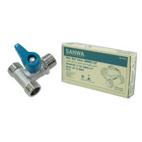 ราคา มินิบอลวาล์ว ผผผ.ซันวา SANWA ขนาด 1/2 (4หุน) ทองเหลือง 1 กล่อง (YA03371)