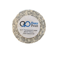 ราคา EASY PRINT กระดาษสติกเกอร์ แบบใส 40x30 (YA03402)