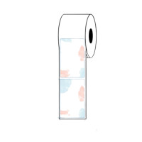 ราคา แบบสี กระดาษสติกเกอร์ความร้อน PP ฉลากสินค้า ฉลากยา อีซี่ ปริ้นต์ Pastel 50x80x500 ม้วน (YA03668)