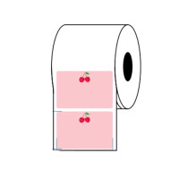 ราคา แบบสี กระดาษสติกเกอร์ความร้อน PP ฉลากสินค้า ฉลากยา อีซี่ ปริ้นต์ Cherry 60x40x1000 ม้วน (YA03671)