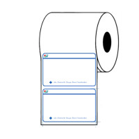 ราคา EASY PRINT กระดาษสติกเกอร์ความร้อน PP ฉลากยาฟ้า 1 ขนาด 80x50 มม. (500 ป้าย/ม้วน) (YA03675)