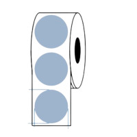 ราคา EASY PRINT กระดาษสติกเกอร์ความร้อน PP วงกลม สีฟ้า ขนาด 40x40 มม. (1000 ป้าย/ม้วน) (YA03678)