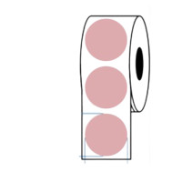 ราคา EASY PRINT กระดาษสติกเกอร์ความร้อน PP วงกลม สีชมพู ขนาด 40x40 มม. (1000 ป้าย/ม้วน) (YA03681)