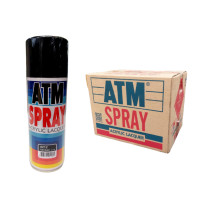 ราคา สีสเปรย์อเนกประสงค์ เอทีเอ็ม(ATM SPRAY) NO.A212 FLAT BLACK สีดำด้าน จำนวน 1 ลัง (12 กระป๋อง) (YA03981)