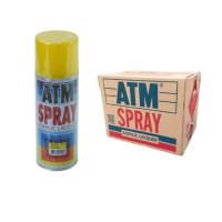 ราคา สีสเปรย์อเนกประสงค์ เอทีเอ็ม (ATM SPRAY) NO.A218 YELLOW สีเหลือง จำนวน 1 ลัง (12 กระป๋อง) (YA03987)