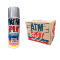 ราคา สีสเปรย์อเนกประสงค์ เอทีเอ็ม (ATM SPRAY) NO.A300 BRIGHT SILVER สีเงิน จำนวน 1 ลัง (12 กระป๋อง) (YA04010)