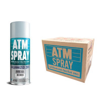 ราคา สีสเปรย์อเนกประสงค์ เอทีเอ็ม (ATM SPRAY) NO.G300 Galvanized SILVER สีรองพื้นกันสนิมเหล็ก กัลวาไนซ์ 2IN1 จำนวน 1 ลัง (12 กระป๋อง) (YA04026)