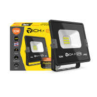 ราคา โคมไฟสปอร์ตไลท์ LED 10W RICH คูลเลอร์ สีวอร์มไวท์ 105 x 101 x 42 mm. pcs (YA04112)