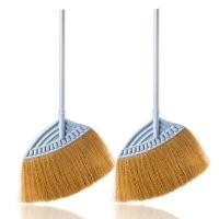 ราคา ไม้กวาดใหญ่ (แพ็คคู่) โพลี-ไบรท์ สีเทา ชุด (YA05040)