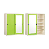 ราคา ตู้รองเท้าประตูบานเลื่อนทึบ+กระจกเงา 5 ชั้นวาง เพรสซิเด๊นท์ WSS900 สีเขียว (YA05538)