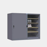 ราคา ICONIC ตู้รองเท้า ประตูบานเลื่อนทึบ 5 ชั้นวาง MSS-C4 สีเทาเข้ม-น้ำตาล 4 ฟุต (YA05608)