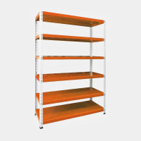 ราคา ชั้นวางของขนาด 4 ฟุต 6 ชั้นวาง รับน้ำหนักได้ 70 กิโลกรัมต่อชั้น ไอคอนิค MSR-46 สีส้ม (YA05623)