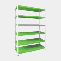 ราคา ชั้นวางของขนาด 4 ฟุต 6 ชั้นวาง รับน้ำหนักได้ 70 กิโลกรัมต่อชั้น ไอคอนิค MSR-46 สีเขียว (YA05621)