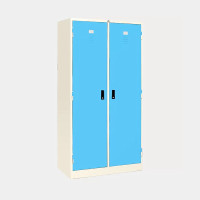 ราคา ตู้เสื้อผ้าเหล็ก บานเปิดมีคั่นกลาง มี 9 สี ไอคอนิค MWO-2 สีขาว-ฟ้า (YA06489)