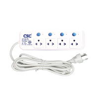 ราคา รางปลั๊กไฟ CSC มอก 4สวิตช์ 4ช่อง 3ม. 814-3m (YA06928)