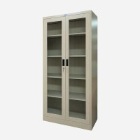 ราคา ตู้เก็บเอกสารเหล็ก บานเปิดกระจก 2 บาน ไอคอนิค CKO-2 สีครีม (YA07162)