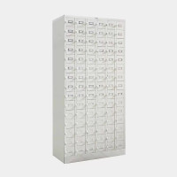 ราคา ตู้ล็อคเกอร์เหล็ก 90 ช่อง ขนาดช่องละ 12*11 ซม. ลึก 29 ซม. ไอคอนิค SLK-090 สีKKY ครีมอ่อน (YA07519)