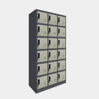 ราคา ล็อกเกอร์ 18 ช่อง มี 3 สี ไอคอนิค CLK-18 สีเทาสลับ (YA07568)