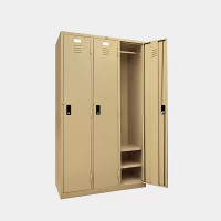 ราคา ตู้ล็อกเกอร์ 3 ประตู 1 ราวแขวน 2 แผ่นชั้น ไอคอนิค LK-H3 สีครีม (YA07576)