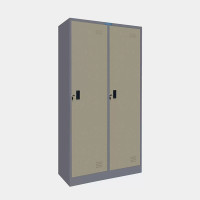 ราคา ตู้ล็อคเกอร์ 2 ช่องสูง ไอคอนิค MLK-H2 สีเทาสลับ (YA07898)
