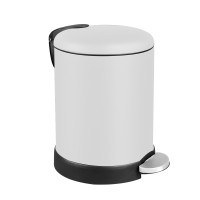 ราคา COMBI WARE ถังขยะสแตนเลสทรงกลมสีขาว(soft closed) ขนาดความจุ 7 ลิตร WBR023L07-WHT (YA08203)