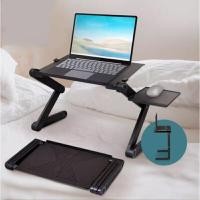 ราคา โต๊ะวางโน้ตบุ๊ค พร้อมที่วางเมาส์ 42x26 cm ปรับระดับได้ ตามสรีระ 360 องศา เหมาะสำหรับวางโน๊ตบุ้คขนาด 11-17 นิ้ว (YA08358)