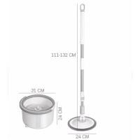 ราคา ไม้ถูพื้นม็อบถังเดียว สามารถแยกน้ำสะอาดกับน้ำสกปรกได้ในถังเดียว รุ่น CLEANING06 (YA08414)