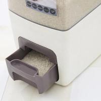 ราคา ถังใส่ข้าวสาร แบบลิ้นชัก สไตล์ญี่ปุ่น ความจุ 12 kg ป้องกันความชื้น มอด มด แมลง สิ่งสกปรก กล่องเก็บข้าว SH0007 (YA08431)