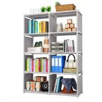 ราคา ชั้นวางของ ชั้นวางหนังสือ โครงเหล็กแข็งแรง ผ้ากันน้ำ ปรับเปลี่ยนรูปทรงได้ THAI SUN SPORT รุ่น SH0045 ขนาด 5 ชั้น 8 ช่อง (YA08469)