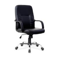 ราคา เก้าอี้สำนักงาน มีเท้าแขน หนัง PVC สีดำ โม-เทค BB5B (YA09140)