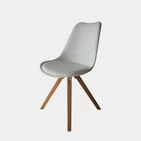 ราคา เก้าอี้อเนกประสงค์ ขาไม้ เบาะ PP อย่างดี ไอคอนิค CL-3005-1 สีขาว (YA09244)