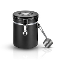 ราคา โถเก็บเมล็ดกาแฟ สูญญากาศ กันความชื้น ขนาด 1.5 ลิตร. (สีดำ) (YA09582)