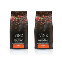 ราคา เมล็ดกาแฟดอยช้าง วินซ์ อาราบิก้า 100% คั่วเข้ม ปลอดสารพิษ เอ็กตร้า 2 ถุง (500 กรัม) (YA10399)