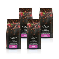 ราคา VINZ เมล็ดกาแฟดอยช้าง อาราบิก้าคั่วเข้ม ปลอดสารพิษ มาดาม 4 ถุง (1 กิโลกรัม.) (YA10402)