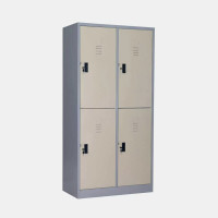 ราคา ตู้ล็อกเกอร์ 4 ประตูู มี 1 ราวแขวน 1 แผ่นชั้น ไอคอนิค MLK-H4 สีเทาสลับ 3 ฟุต (YA10787)