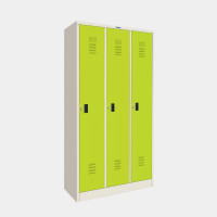 ราคา ตู้ล็อกเกอร์ 3 ประตูู มี 1 ราวแขวน พร้อม 2 แผ่นชั้น ไอคอนิค MLK-H3 สีขาว-เขียว 3 ฟุต (YA10794)