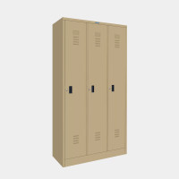 ราคา ตู้ล็อกเกอร์ 3 ประตูู มี 1 ราวแขวน พร้อม 2 แผ่นชั้น ไอคอนิค MLK-H3 สีครีม 3 ฟุต (YA10795)