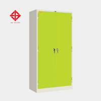 ราคา ตู้เก็บเอกสาร 2 บานเปิด มือจับบิด (มอก.) ไอคอนิค MLK-2M สีขาว-เขียว เหล็กหนา 0.7 มม. (YA10815)