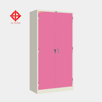 ราคา ตู้เก็บเอกสาร 2 บานเปิด มือจับบิด (มอก.) ไอคอนิค MLK-2M/0.7 สีขาว-ชมพู เหล็กหนา 0.5 มม. (YA10818)