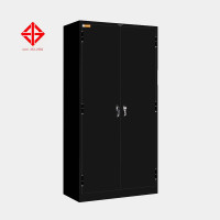 ราคา ตู้เก็บเอกสาร 2 บานเปิด มือจับบิด (มอก.) ไอคอนิค MLK-2M สีดำล้วน เหล็กหนา 0.7 มม. (YA10821)