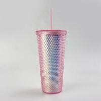 ราคา แก้วคริสตัล พร้อมหลอด 22 ออนซ์ แก้วหนาม Durian อาร์อาร์เอส สีชมพู (YA11217)