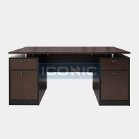 ราคา โต๊ะทํางานผู้บริหาร ลิ้นชักล็อครหัส ขนาด 1.6 ม. ไอคอนิค WS-DK02 สีดาร์กโอ๊ค (YA11222)