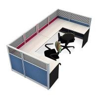 ราคา MO-TECH ชุด work system 2 ที่นั่ง Top ตรง แผงครึ่งกระจกขัดลาย MT-WS022 สีไวท์วูดสลับเทาเข้ม (YA12084)