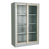 ราคา ตู้บานเลื่อนสูงกระจก 4 ฟุต (มอก.) ไทโย SD-724TG สีเทากลางสลับเทาอ่อน (YA13524)