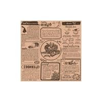 ราคา GOOD BOX PACK กระดาษรองอาหารคราฟท์ ลายหนังสือไทย 30x30cm 5แพ็ค 500 ใบ (YA13605)