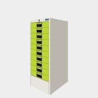 ราคา ตู้เก็บเอกสาร 10 ลิ้นชัก ไอคอนิค DR-10 สีขาว-เขียว (YA13926)