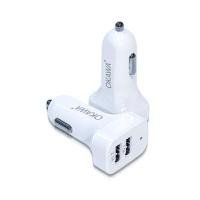 ราคา ปลั๊กชาร์จแบตเตอรี่มือถือติดรถยนต์ 2 พอร์ต 3.1A โอคาวา CC-03 สีขาว ชิ้น (YA14744)